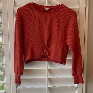 Habitual Kids Terracotta Knotted Blouse